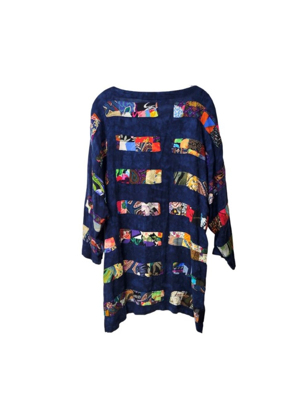 Art To Wear Patchwork Rayon Tunic Native Wear Designs - Picture 3 of 6